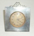 An easel back timepiece, by A. Barnett Ltd, Birmingham, 1926