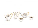 A five-piece silver tea and coffee service by Adie Brothers Ltd, London 1925