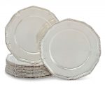 A SET OF TWELVE GEORGE III SILVER PLACE PLATES