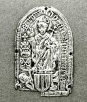Gothic Silver Pilgrim Badge
