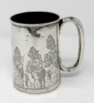19th century sterling silver mug