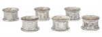 Cased Set of Six Victorian Sterling Silver Napkin Rings