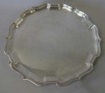 Mappin & Webb English Sterling Footed Salver Tray