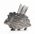Mappin & Webb Silver Toothpick Holder in the shape of a Hedgehog