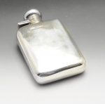 A mid-twentieth century small silver hip flask
