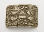 Silver buckle for puttees for women with bound feet Made Qing Dynasty