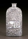 A Victorian silver flask