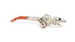 A George III silver and coral rattle maker's mark only, by Joseph Taylor