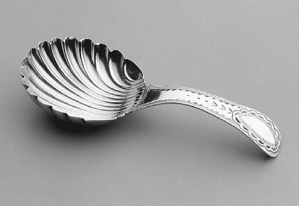 Caddy Spoon English (London) 1789–90 Marked by Hester Bateman (1708–1794)