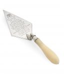 A VICTORIAN SILVER AND IVORY PRESENTATION TROWEL MARK OF GEORGE JACKSON AND DAVID FULLERTON, LONDON, 1899