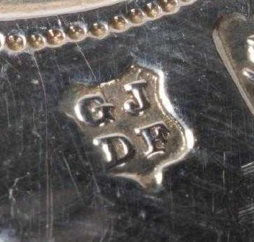 George Maudsley Jackson and David Landsborough Fullerton silver makers mark.
