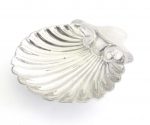 A Victorian silver butter-shell dish by George Maudsley Jacksson, London 1892