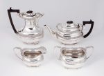 A silver four piece tea service George Nathan & Ridley Hayes, Chester, 1909