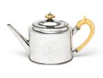 A George III silver tea pot by Hester Bateman, London 1782