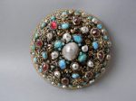 17th century clasp with baroque pearl