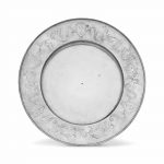 THE DIAMOND-NEWMARCH-MUGRIDGE PLATTER: A HIGHLY IMPORTANT ENGRAVED SILVER SERVING PLATE MARK OF JEREMIAH DUMMER, BOSTON, 1680-1700