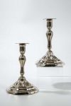 Pair of silver candlesticks, Augsburg, Johann (Hans) Jakob V Baur (Master 1745-1774)
