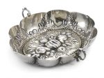 A German parcel-gilt silver two-handled oval brandy bowl by Hans Jakob Baur I, Augsburg, second quarter 17th century