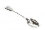 19th C Victorian English silver serving spoon