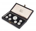 A set of seven George III Scottish silver buttons by James Cornfute of Perth