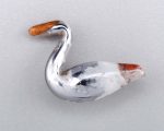 Minute silver swan 18th century Made at Nevers (France)