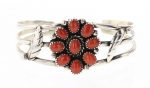 Mary S. Lew Coral Cluster Bracelet