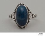 Silver & lapis lazuli ring by Rhoda Wager