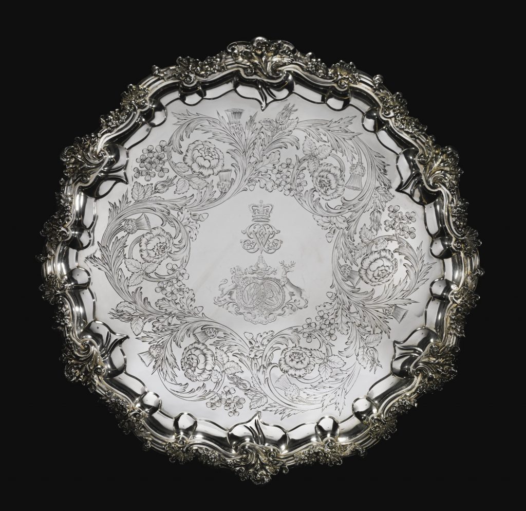 Royal. A Victorian silver presentation salver, Paul Storr for Storr & Mortimer, London, 1838